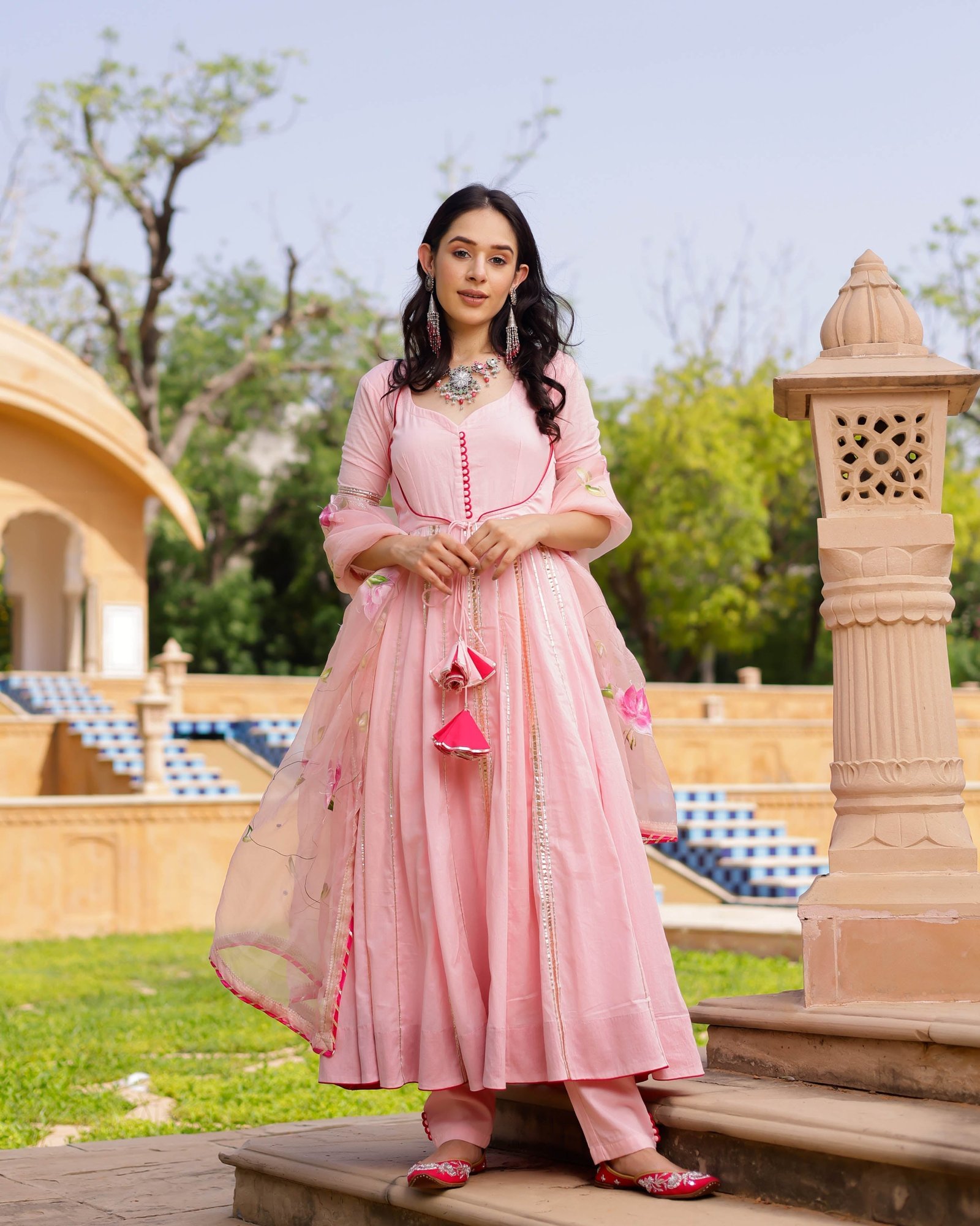 Aaboli Handpainted Cotton Suit Set - Image 3