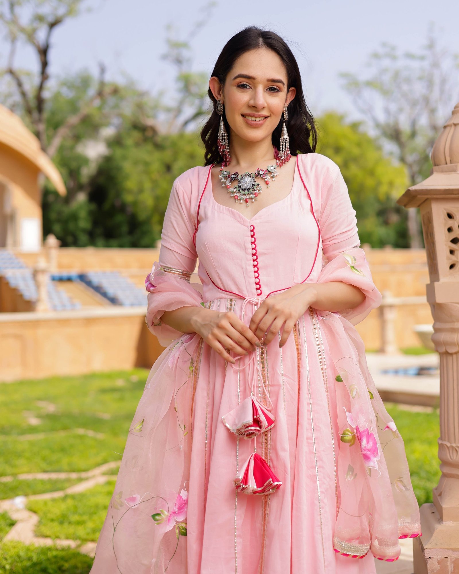 Aaboli Handpainted Cotton Suit Set - Image 6