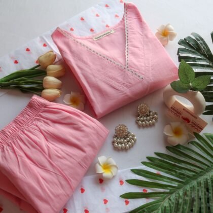 Blush Dreams Suit Set - Sukoon  (Slim Fit)